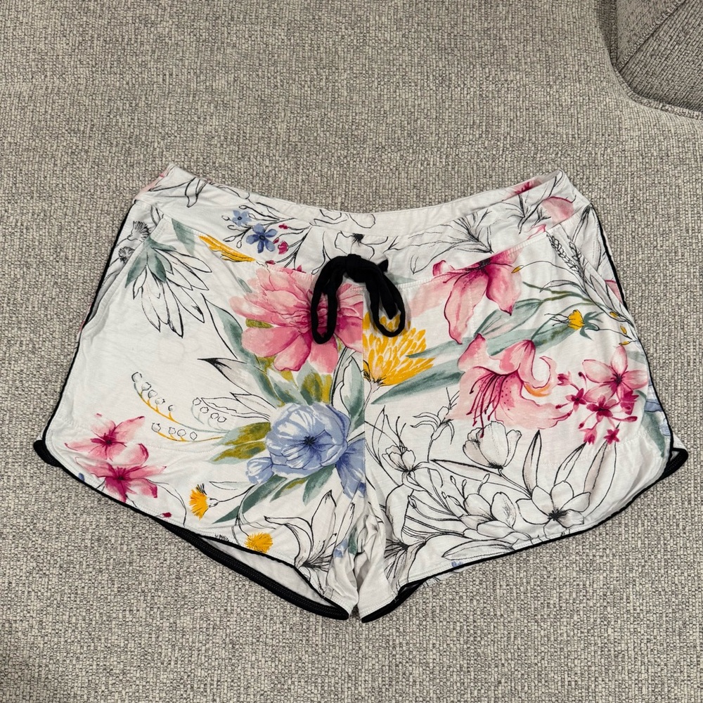 Soma Floral Pajama Shorts Size Medium